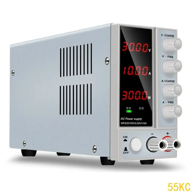 

55KC DCPower Supply Variable 0-30V/60V/120V 0-10A Adjustable Benches Power Supplies Devices Featurings Encoders Knob