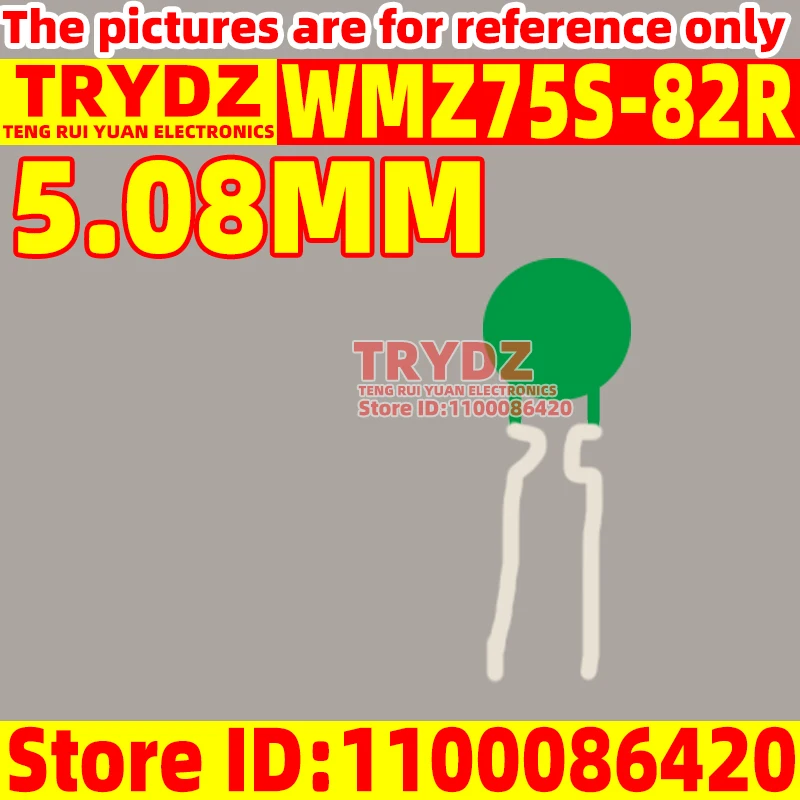 20-5pcs New 82 Ohm WMZ75S-82R WMZ-75S 82 Euro WMZ75S PTC Current Protection Thermistor 5.08MM