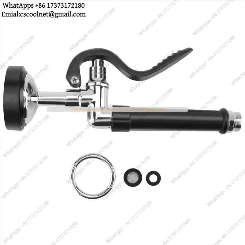 Chrome Finished Pre Rinse Sprayer Commercial Kitchen Faucet Parts Accessories