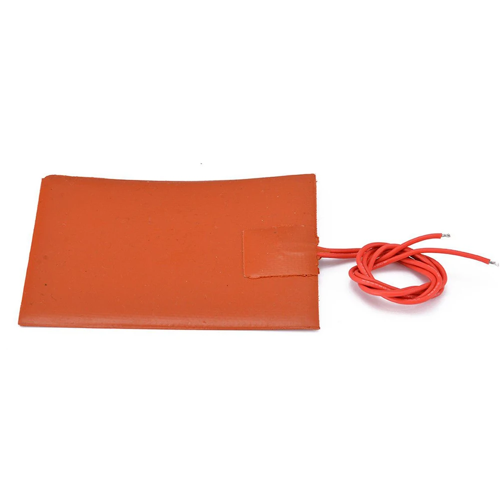 High Quality 1pcs Brand New Heating Pad Space Heaters Silicon 5.7Ω 80x100mm Flexible For 3D Printer Waterproof