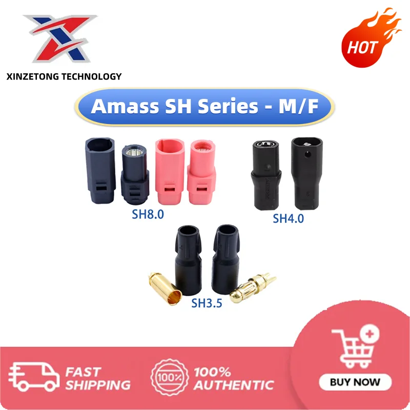 Amass SH Series Plug 3.5 4.0U 8.0 AS250 Male and Female High Current Model Aircraft Connector