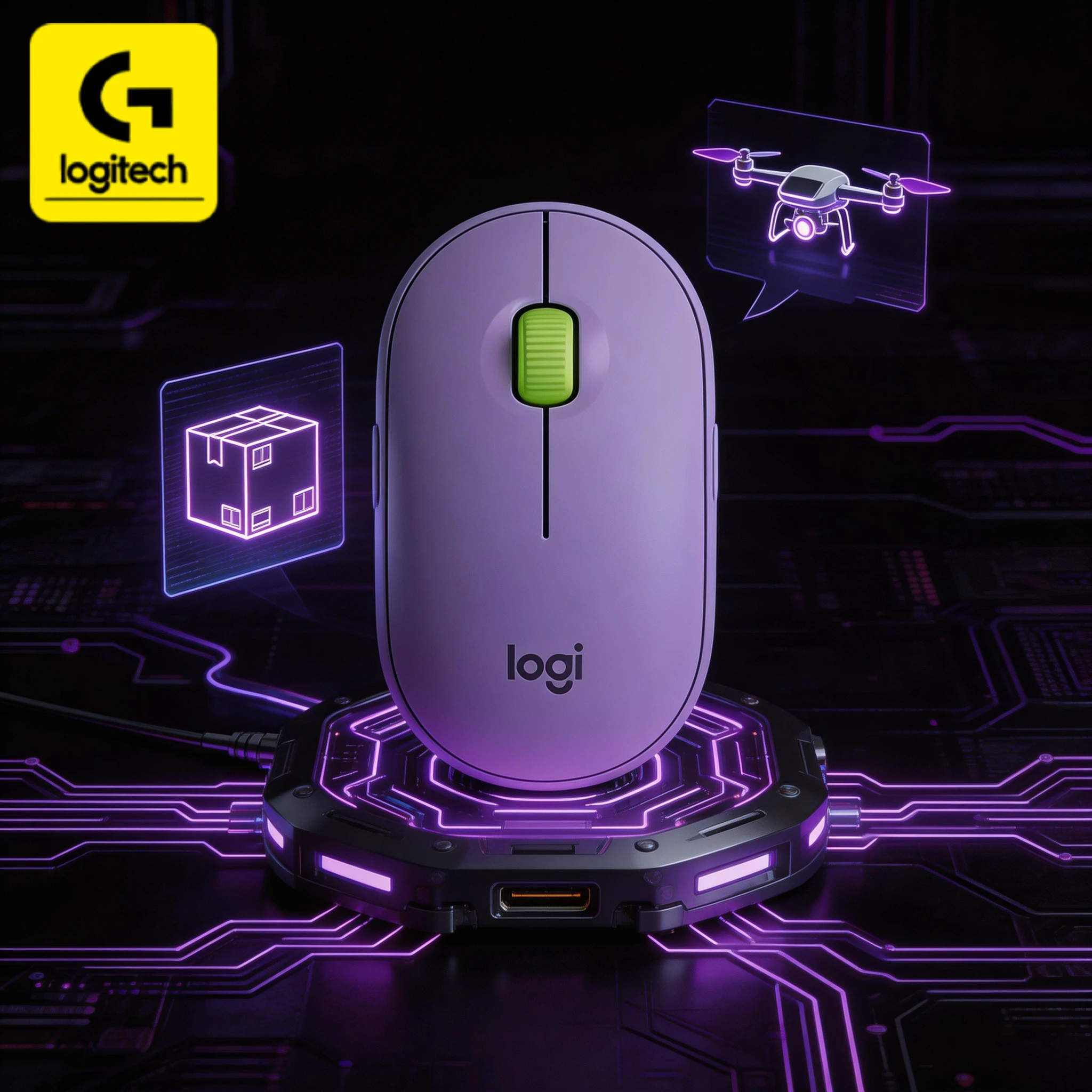 

The silent and lightweight Logitech M350 allows for seamless switching between office and entertainment modes, ensuring consiste