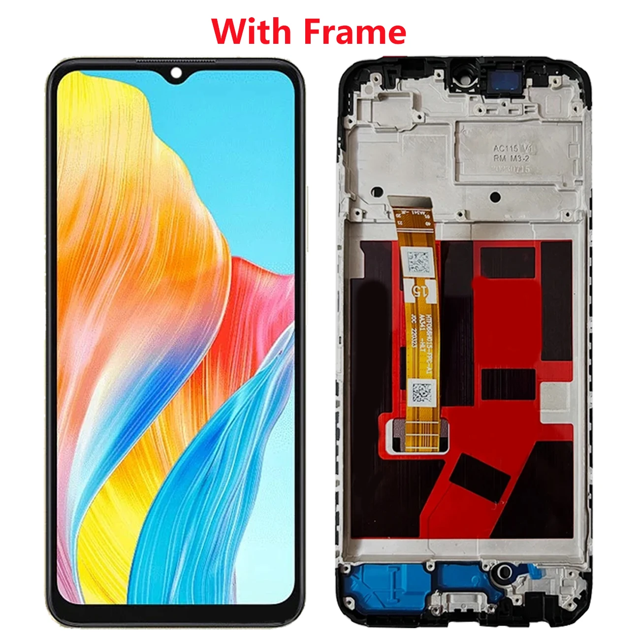 Pantalla For Oppo A18 CPH2591 LCD Display Full With Frame Touch Screen Digiziter Assembly Replacement Repair Parts