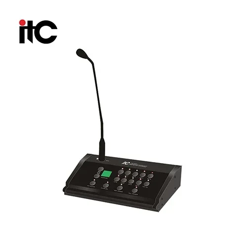 Professional remote paging microphone for broadcast announcement and emergency warning