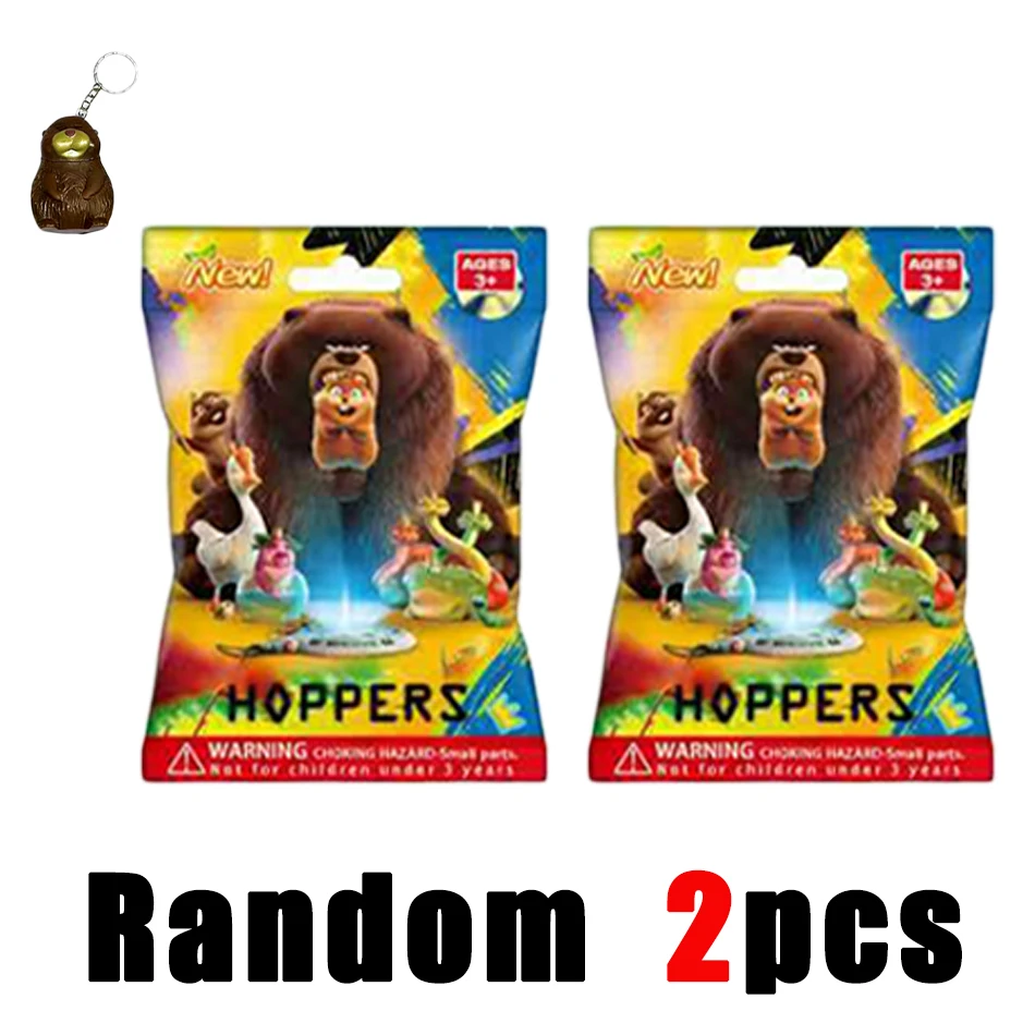 24 قطعة حقيبة مفاجآت ديزني بيكسار هوبرز بيفر بتصميم متحول، شخصيات سلسلة مفاتيح مع إصدار مخفي، حلقة مفاتيح كرتونية لطيفة من البولي فينيل كلوريد