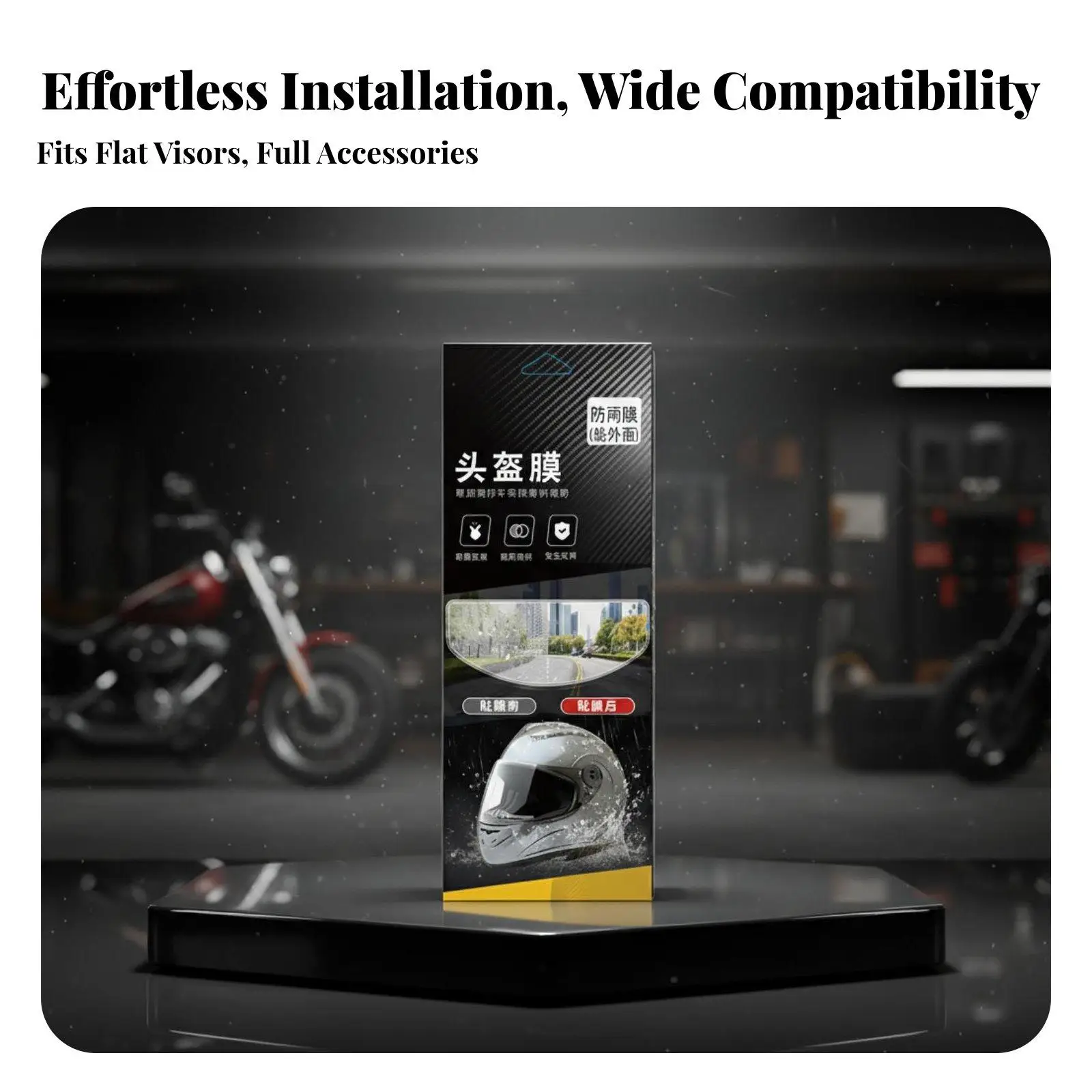 Anti-Rain Helmet Film Rainproof Anti Fog Film Clear Vision Rain Guard for Motorcyclists, Consistent Motorcyclist S, Rainy