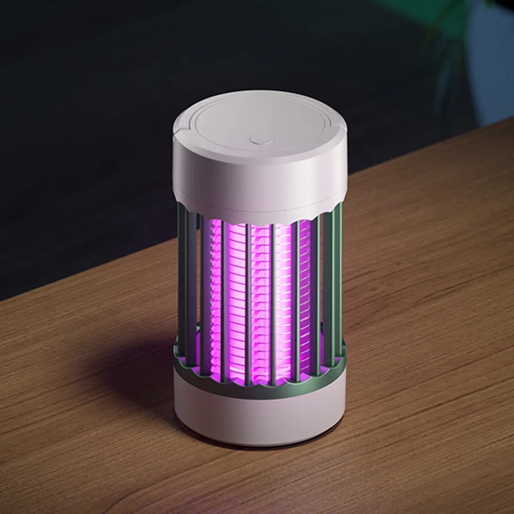 Lámpara antimosquitos eléctrica UV recargable por USB tipo C, trampa antimosquitos para moscas, repelente de insectos para acampar