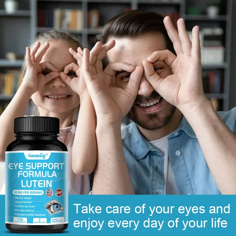 Eye Lutein Capsules – Support Eye Health, Relieve Fatigue, Macular Blue Light Dry Eye and Vision Health – Lutein Blend