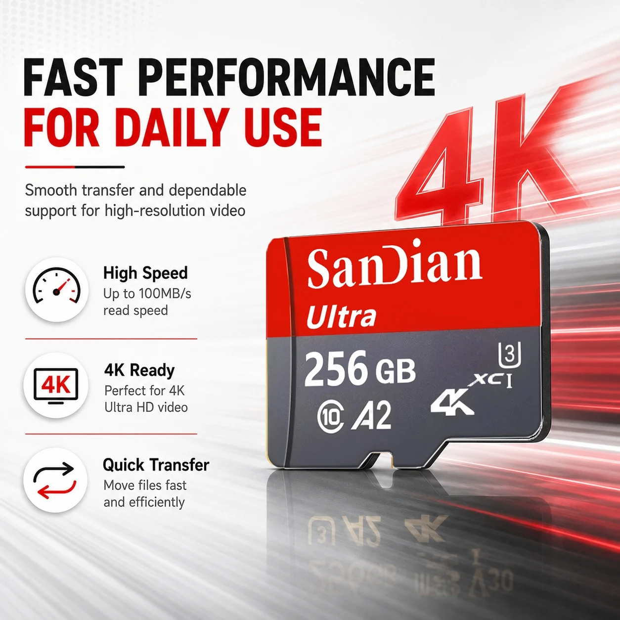 Advanced SD Cards 32GB 512GB 256GB Micro TF SD Card Memory Card TF Cards Full HD for Surveillance/CCTV/PC/Desktop/VR Headset