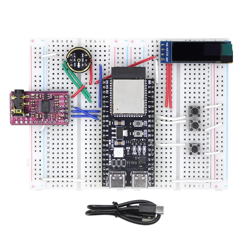 

A25P AI голосовой чат робот ESP32-S3 макетная плата 3,5 мм аудио готовый комплект для Deepseek для студенческого обучения