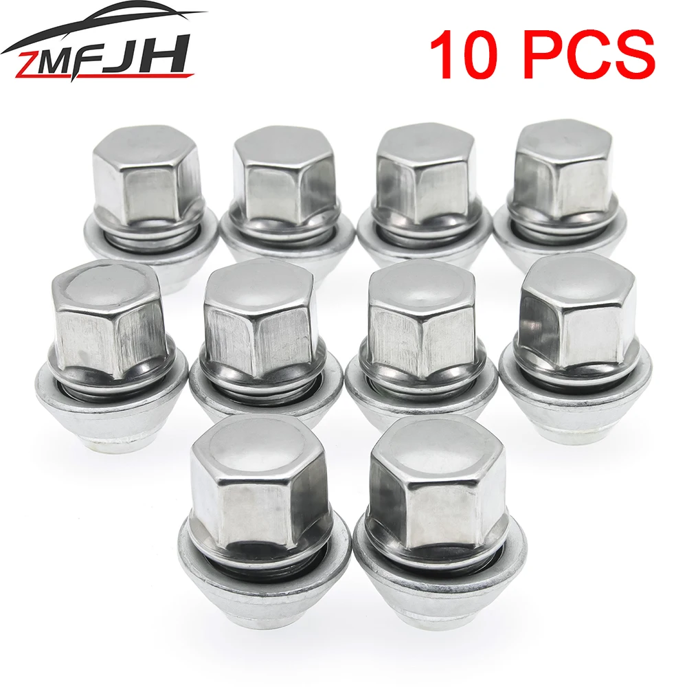 

10 шт. 19 мм Технические гайки m12x1, 5 для Ford Fiesta Mondeo C-Max MK1 MK2 MK3 болт наконечник гайка для шины сплав колесные гайки