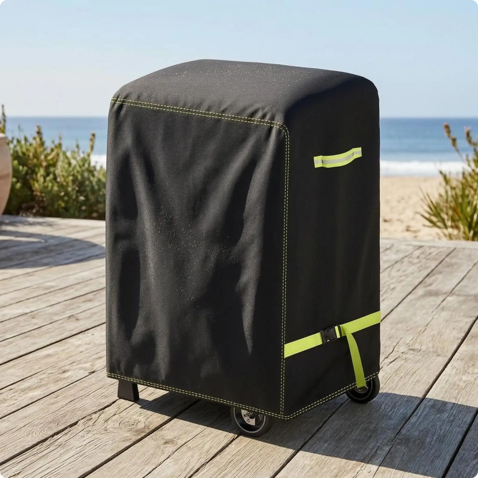 Outdoor Barbecue Cover Heavy Duty 420D Waterproof Grill Cover Rectangular Protective Shell for Patio BBQ Accessories