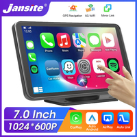 Jansite 7inch Car Radio Multimedia Video Player Wireless Carplay And Wireless Android Auto Portable Universal Touch Screen