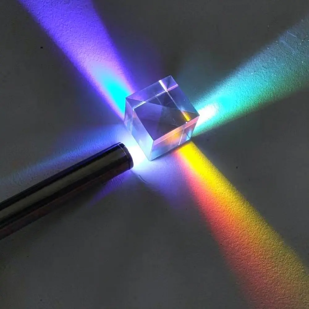 Crystal Cube Prism Sun Catcher Ornament Light Refraction Window Decoration Artistic Creative Gift For Interior