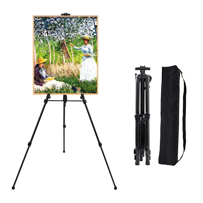 

Folding Artist Tripod Easel Floor Stand Adjustable Display Art Painting Supplies