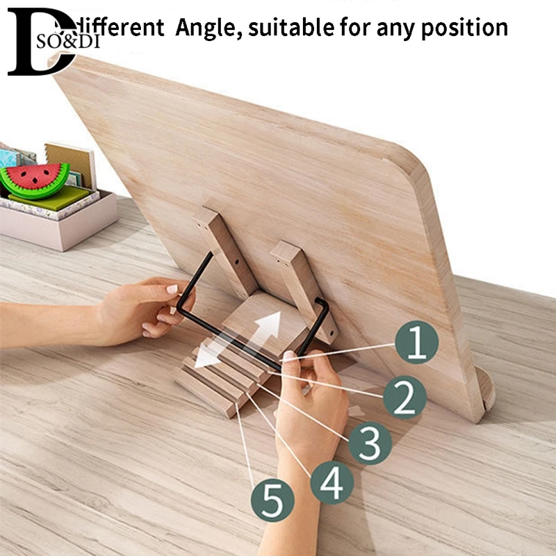 Ajustável Leitura Resto Tablet e Clipes de Papel Página, Cookbook Reading Desk, Resistente Bookstand, Leve Book Stand, Textbooks