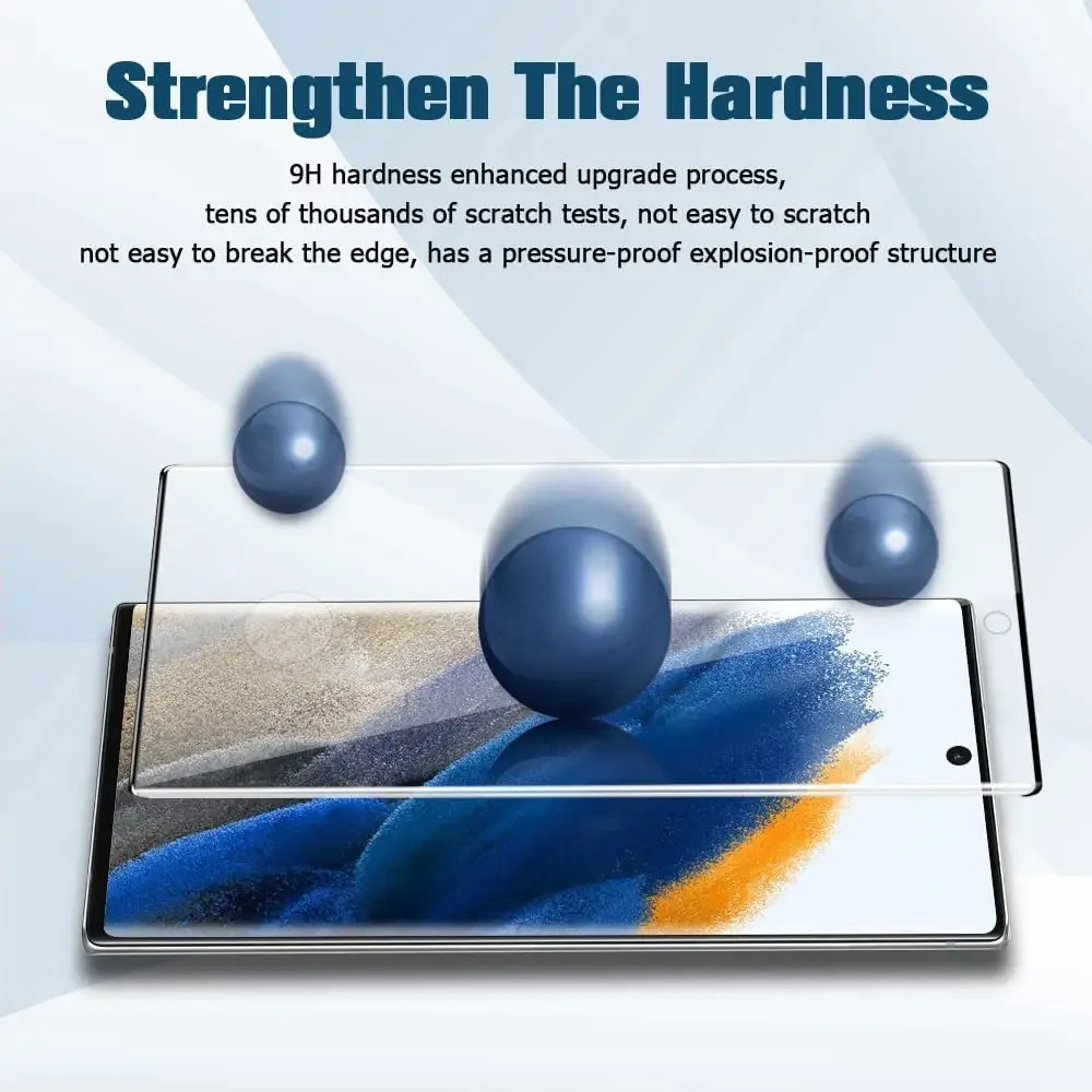 2-4Pcs Screen Protecto For Samsung Galaxy S24 S23 S22 Ultra 5G Curved Tempered Glass For Samsung S20 S21 Plus Note 20 10 Ultra