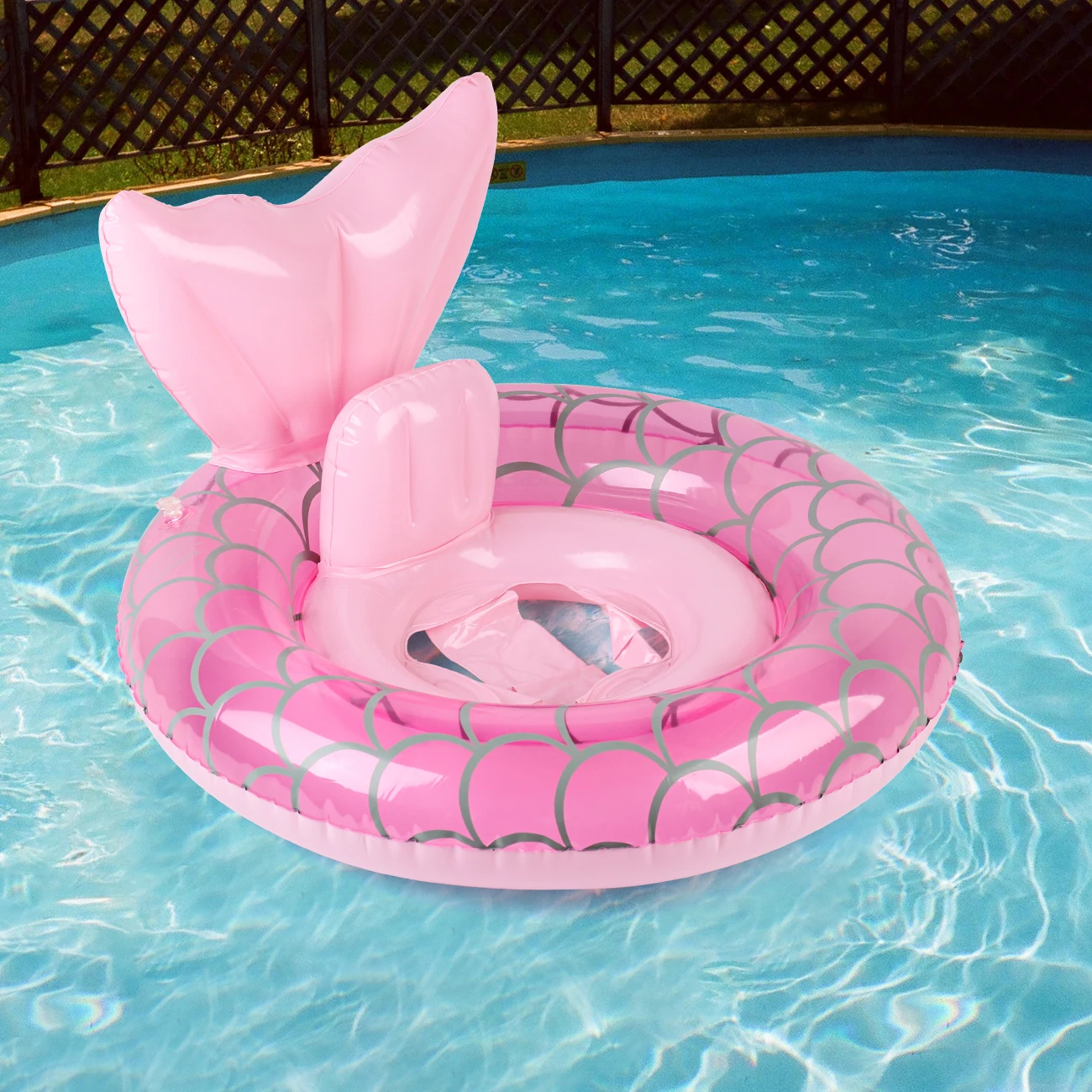 عوامة مسبح قابلة للنفخ، حلقة سباحة وأنبوب سباحة، متعة صيفية للماء في الشاطئ وحفلات المسبح، مثالية للأنشطة المائية