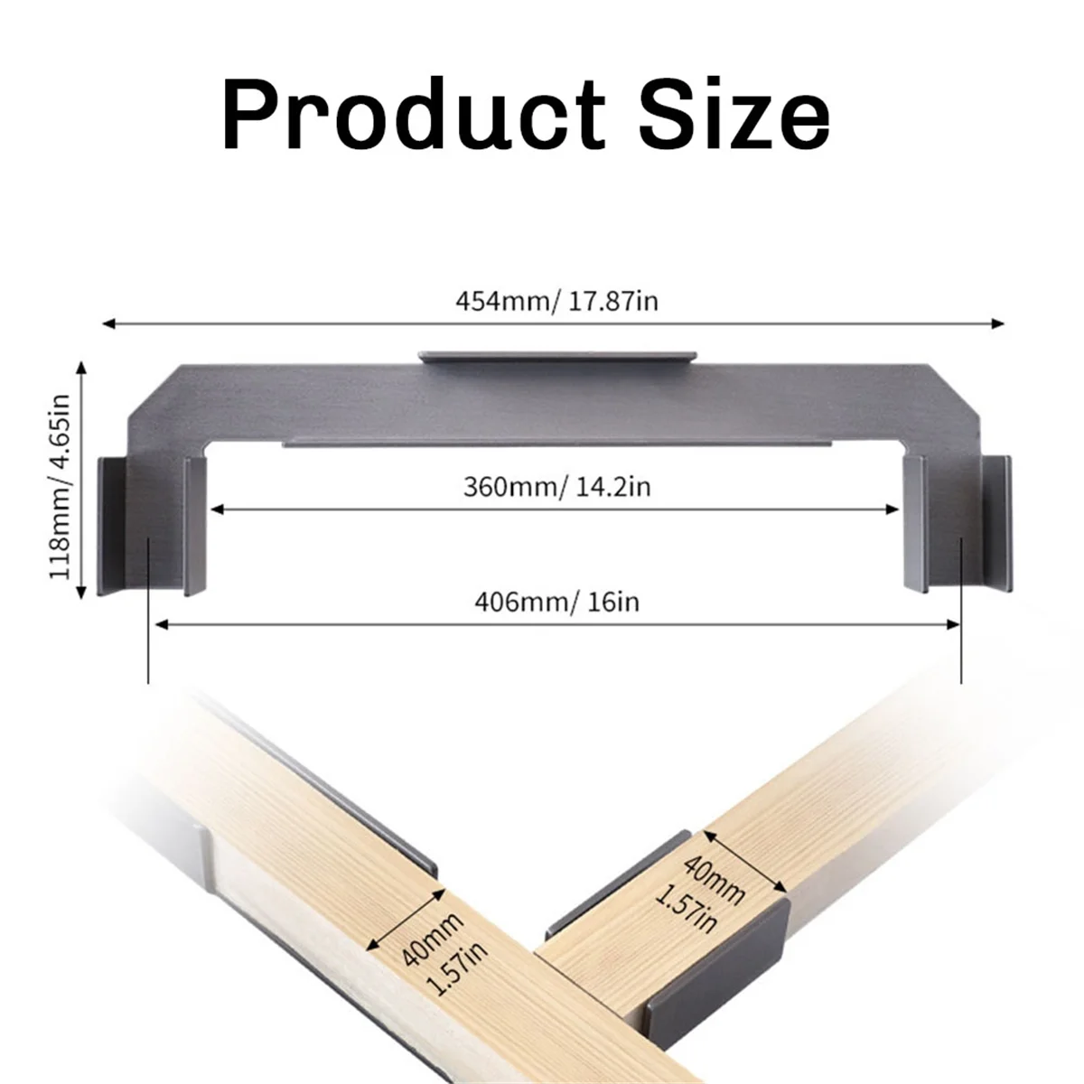 16Inch Frame Fixing Tool Woodworking Panel Clamping Fixture for 90 Degree Right Angle Locating Carpentry Fixed Tool