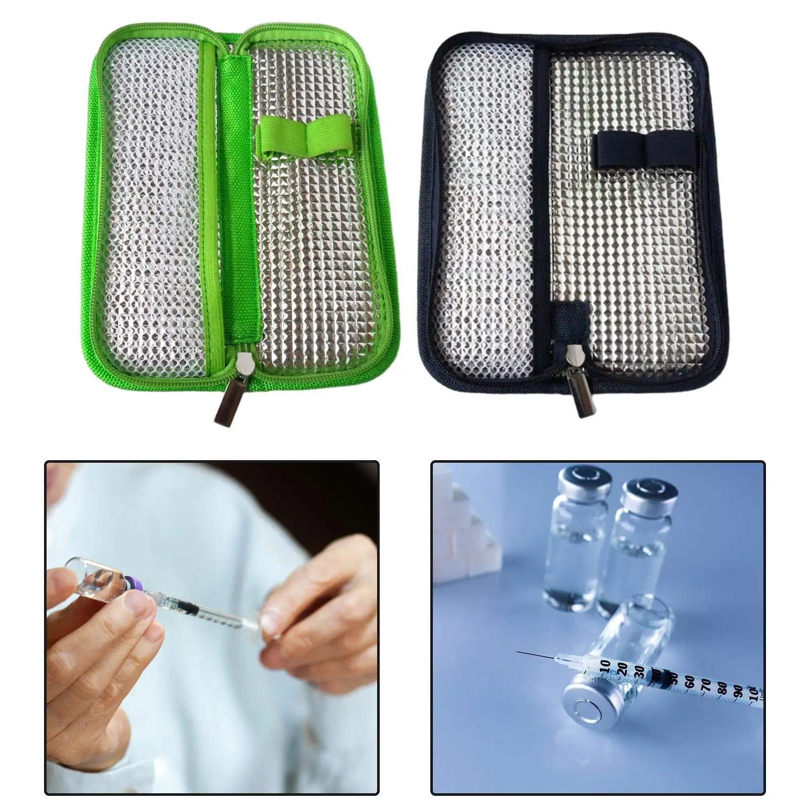 Insulation Cooling Bag Keep Cool Convenient Organizer Protector Carrying Bag Cooling Pouch Aluminum Foil Insulation Lining