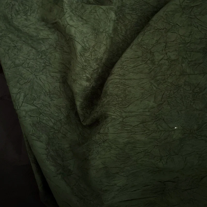 

Черная плиссированная ткань для шитья своими руками, осенне-зимний плащ, подиум, модельер, ткань, нейлоновый материал