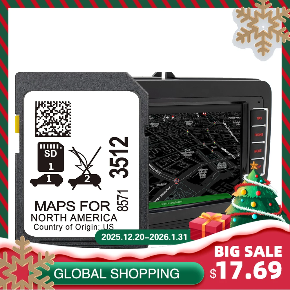 

2024 SD Card for GMC Acadia/Canyon/Sierra/Terrain/Yukon Car 32GB GM 8571 3512 GPS Update North America CAN USA MEX map