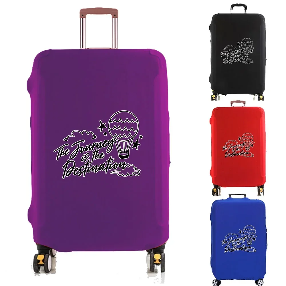 Luggage Cover Suitcase Protector Hot Air Balloon Print Thicker Elastic Dust Cover for 18-32 Inch Trolley Case Travel Accessories