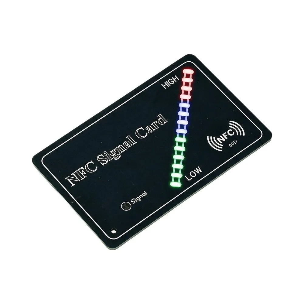 1pc NFC Signal Test Card 13.56MHz For RFID Reader/Writer Field Strength Detection 14-level Tri-color Display For NFC Development