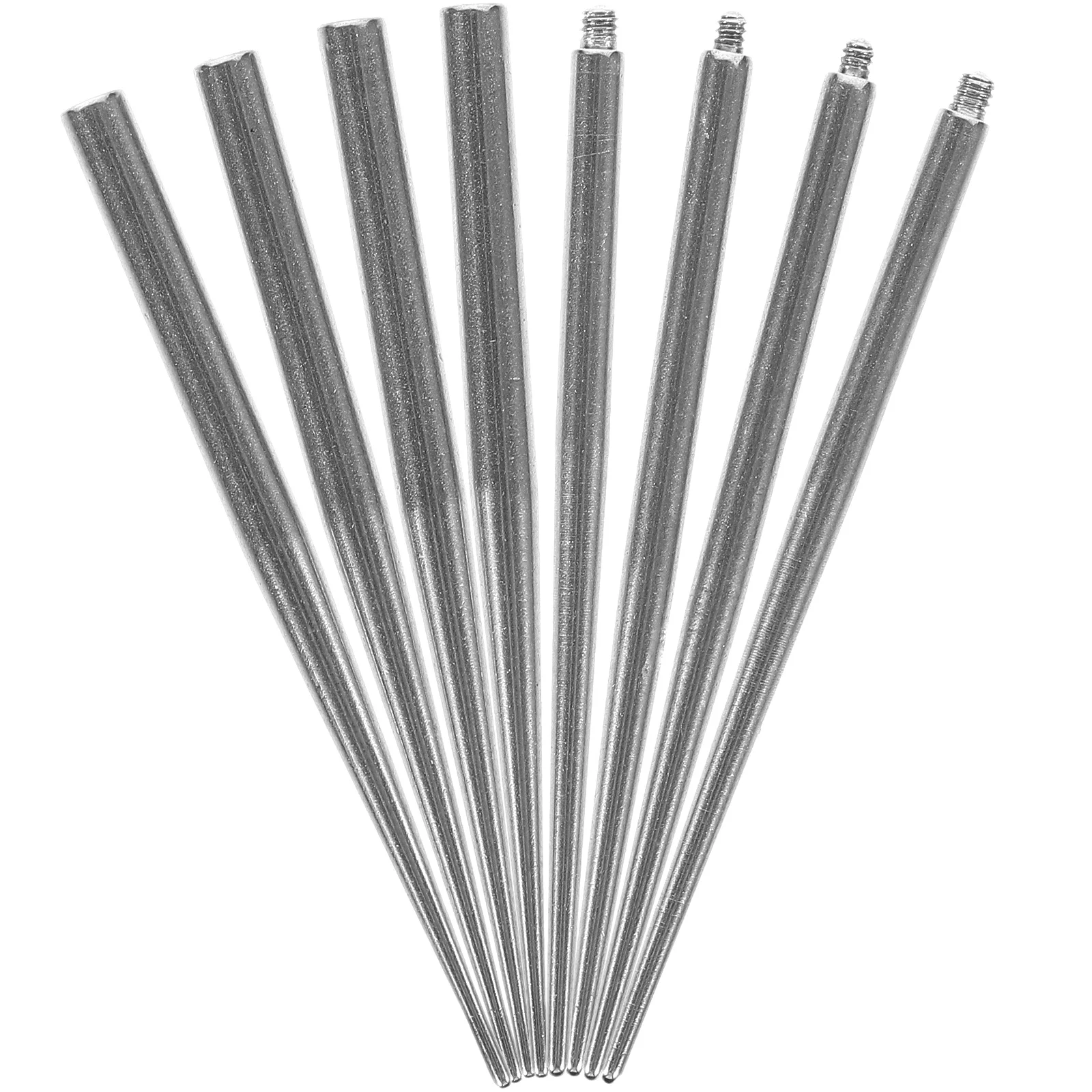

8 pcs Piercing Taper Pin Tools Kit Silver Changing Nose Ear Lip Tools Stainless Steel Safe Assistant