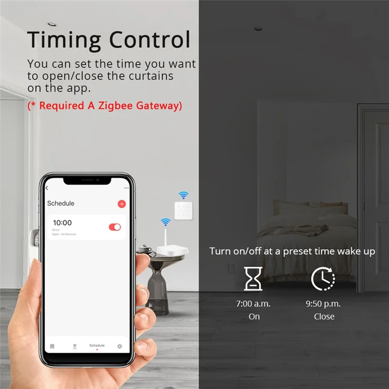 A95G Tuya Zigbee 3 Gang Dimmer Light Switch Tuya/Smart Life APP Remote Control US EU Standard Switch Percentage Control