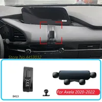 Gravity Car Phone Holder With Base For Mazda Axela 2020-2023 Air Outlet Mounts Stand Horizontal Bracket  Accessories