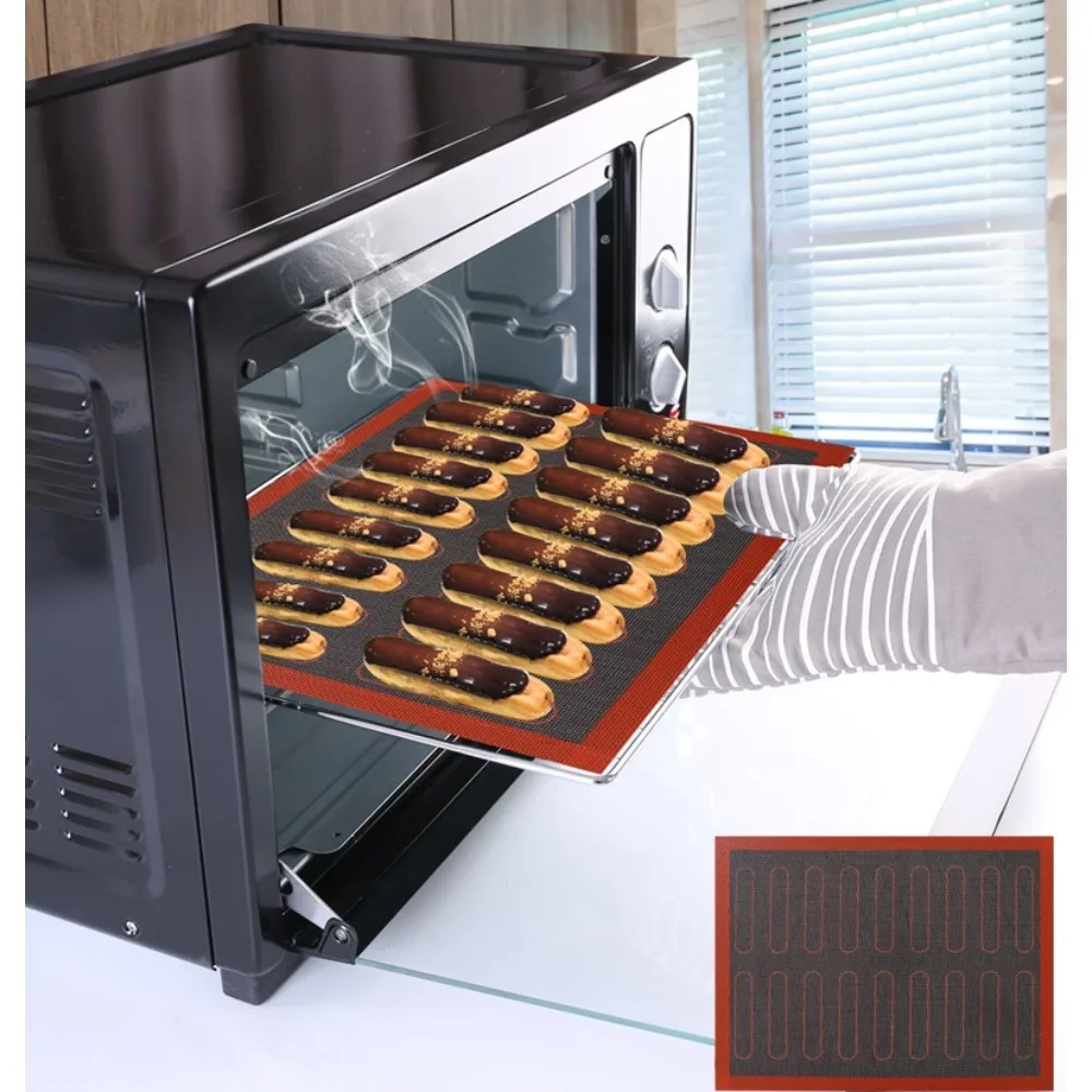 Perforated Silicone Baking Mat Non-Stick Oven Sheet Liner for Cookie Bread Macarons Pastry Reusable Heat-Resistant Bakeware Tool