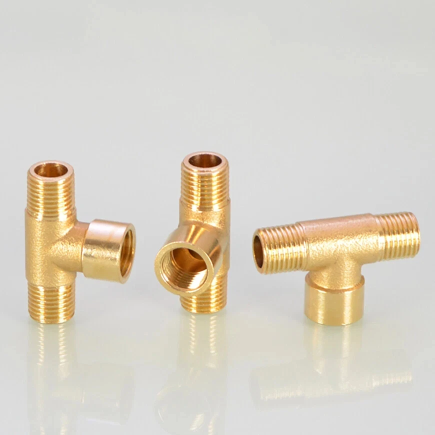 

1 ~ 10 шт. латунь 1/8 "1/4" 3/8 "BSP резьба Т-образная труба 3-ходовая наружная/внутренняя резьба фитинг ТРУГ-коннектор адаптер