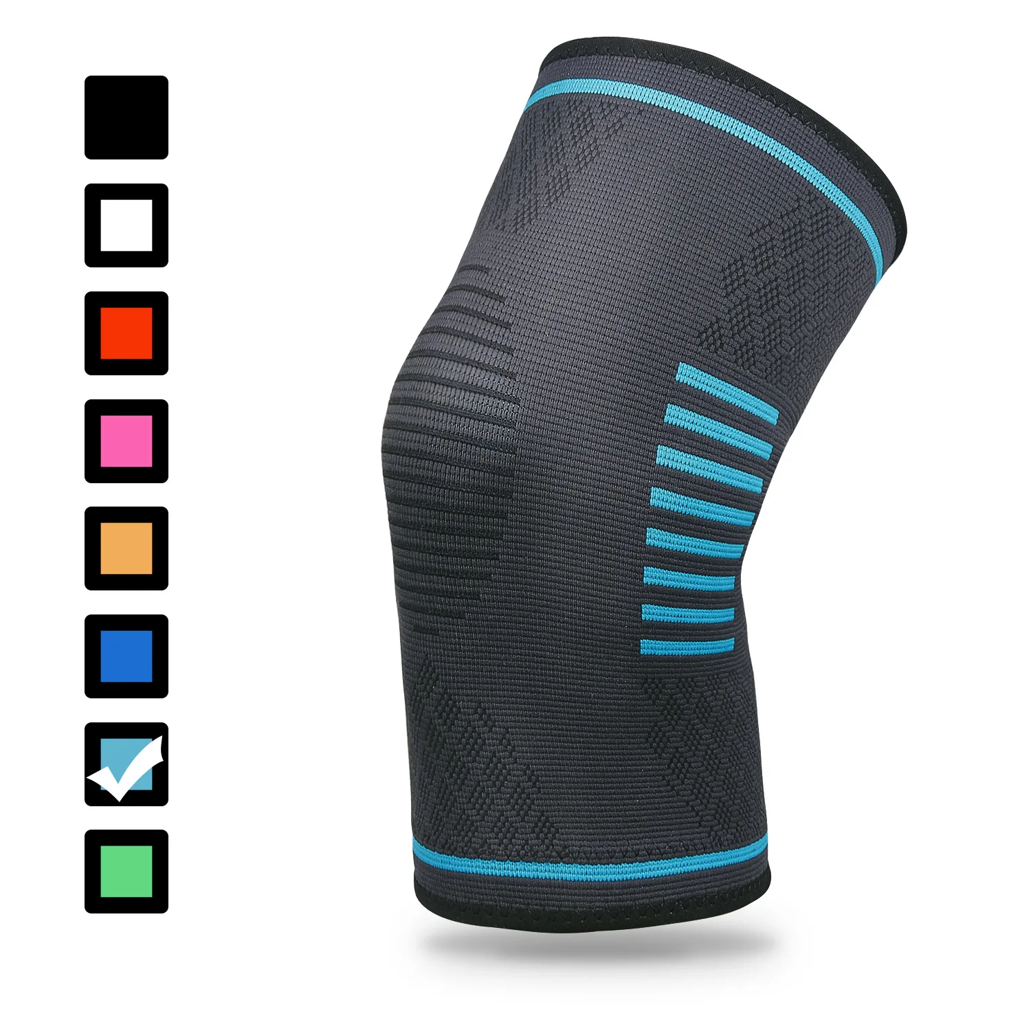 

1PC Knitted Nylon Sports Knee Pads Autumn Winter Badminton Running Fitness Knee Pads Outdoor Mountaineering Warm Knee Pads