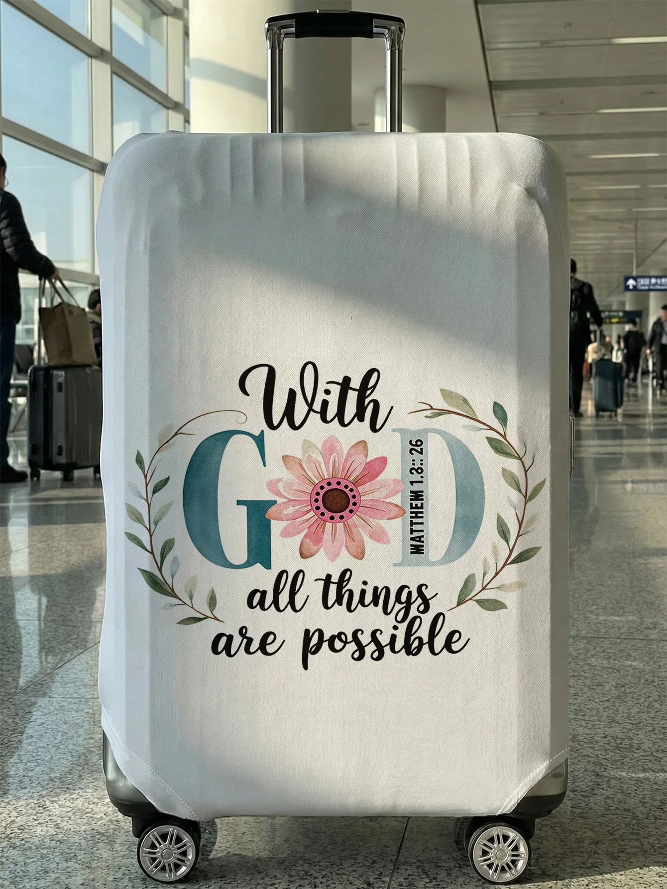 

Защитный чехол для багажа с цветочным принтом, подходит для чемоданов 18-32 дюймов, чехлы для ручек чемоданов, дорожные аксессуары.