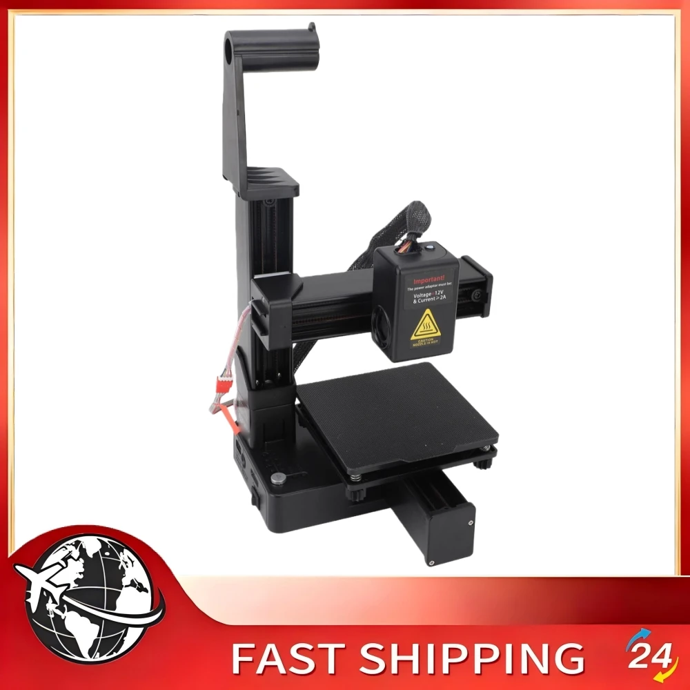 Impressora 3D Mini Qiilu FDM, Impressora 3D com Multiplexação por Divisão de Frequência, Equipamento para Iniciantes, Estudantes, Educação Doméstica e Modelagem DIY