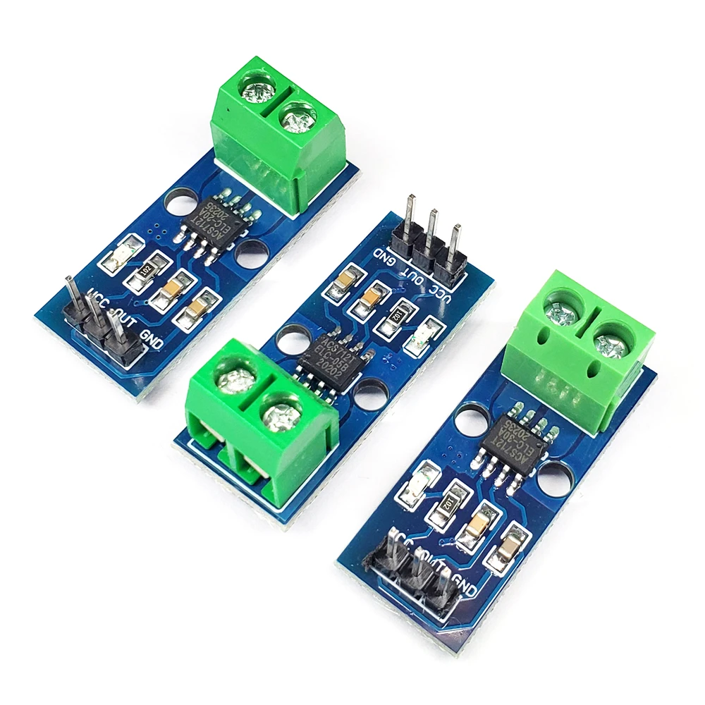 Hall Módulo Sensor Atual, Placa de Detecção, ACS712, 5A, 20A, 30A, 5V