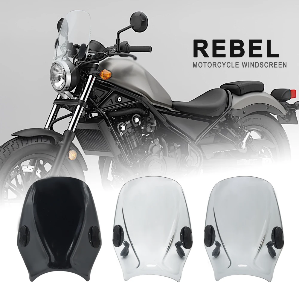 

Universal Motorcycle Windshield Wind Screen Cover FOR HONDA REBEL CMX 300 500 1100 CMX300 CMX500 CMX 1100 2017 – 2020 2021