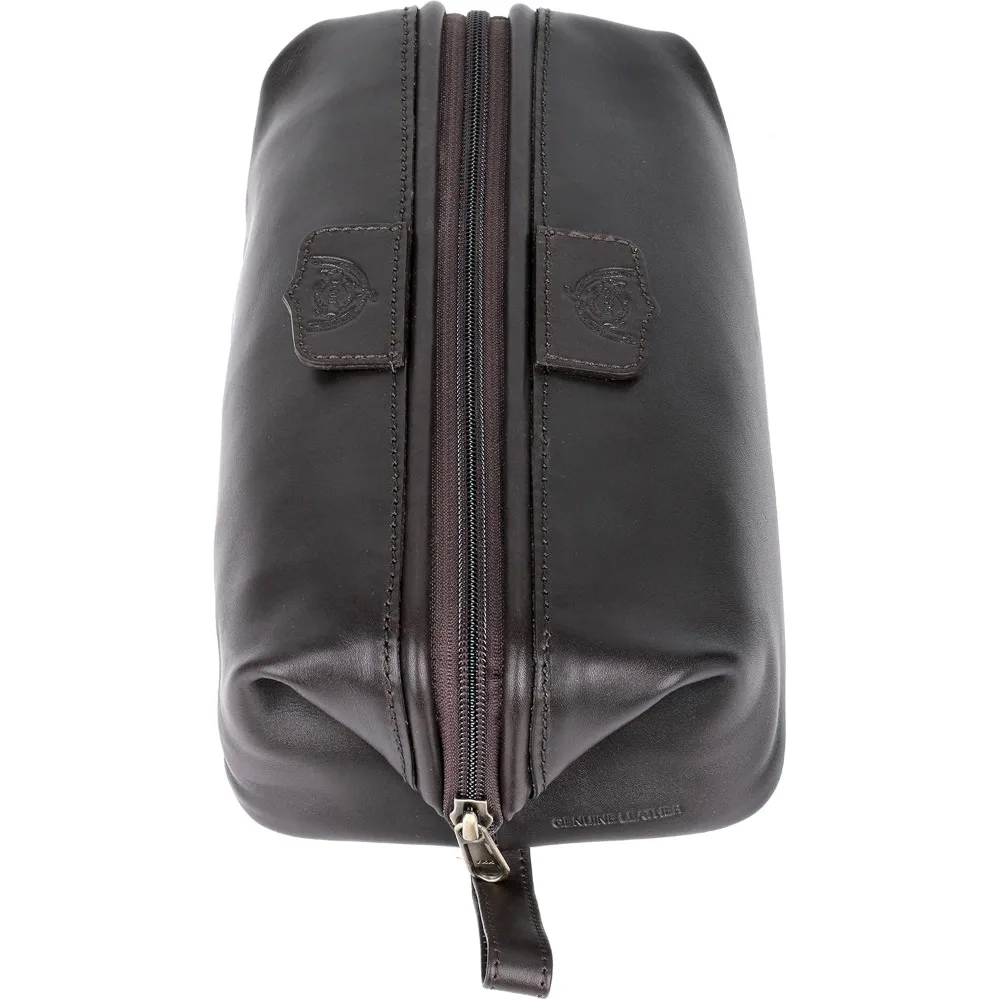 مجموعة أدميرال المسافر الفاخرة - أساسيات السفر المتبلة من الجلد البني وإكسسوارات الرحلات الطويلة #3