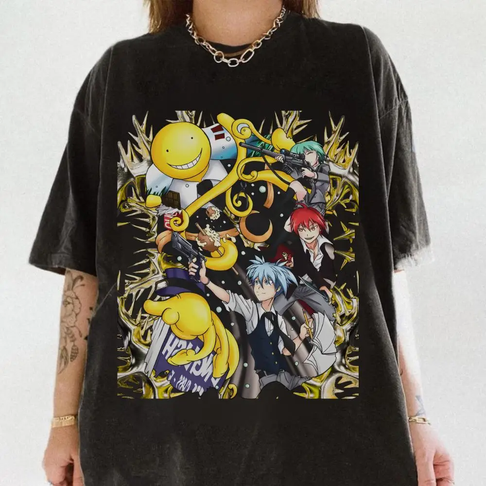 Assassination Classroom Full Cast Anime Graphic T Shirt Cotton Casual Short Sleeve Unisex Streetwear Oversized Tee view 2