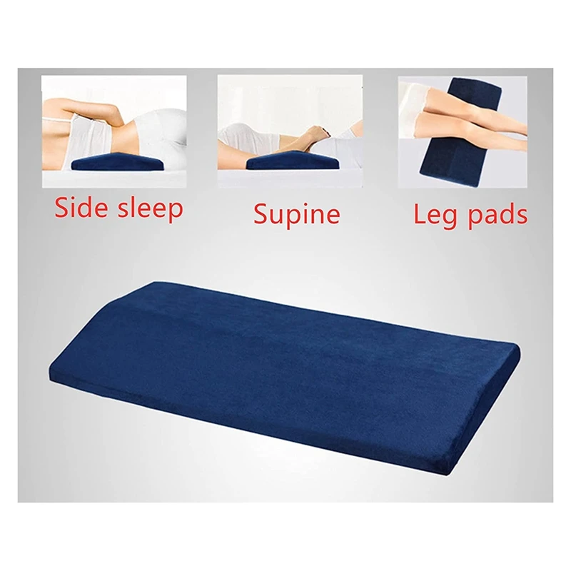 Almohada de soporte Lumbar para dormir en la cama, cojín de soporte de cintura para la parte inferior de la espalda