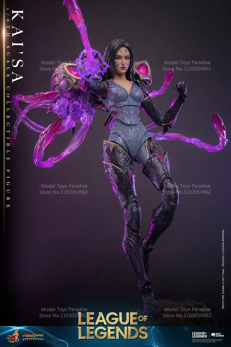 Hot Toys VGM57 1/6 Collectible League of Legends Kai'Sa Daughter of the Void 12 Inch Full Set Woman Soldier Action Figure Model