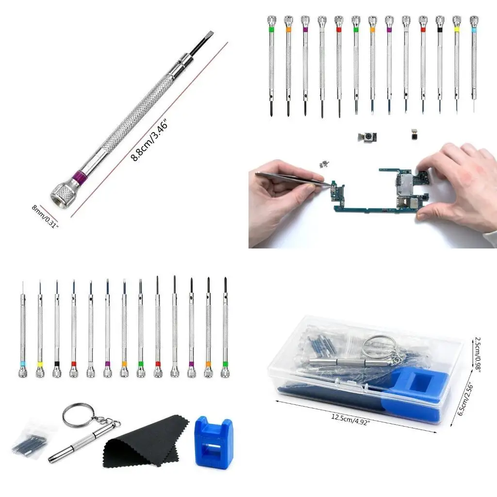 Y1UD 13Pcs Watch Screwdriver Set Watchmakers Screwdrivers Screwdriver