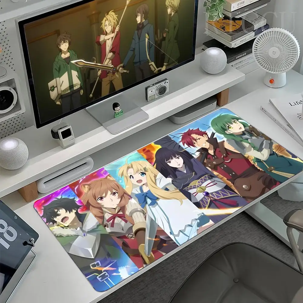 

Коврик для мыши с аниме-принтом «Восхождение героя-щитоносца», 1 шт., большой игровой коврик с утолщенной кромкой, для компьютерной клавиатуры и стола
