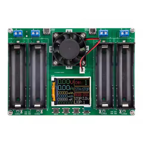 18650 Type-C LCD 4/1 Channel Display Battery Capacity Tester MAh Lithium Digital Battery Detection Module For Battery Testing