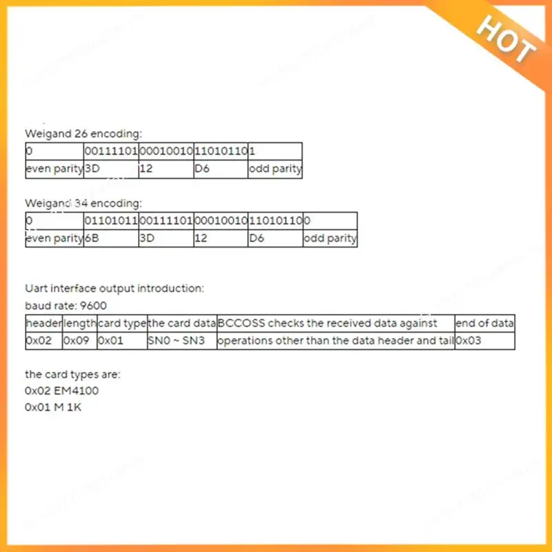 

A43M Double Frequency 125Khz 13.56Mhz RFID Card Reader Module Wiegand Uart TTL