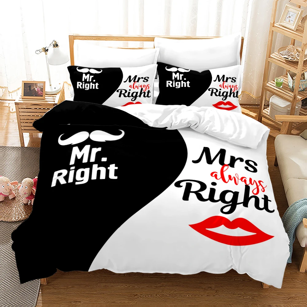 

King Queen Lovers Bedding Set Single Twin Full Queen King Size Lover Oil Painting Bed Set Aldult Kid Kawaii Duvetcover 001