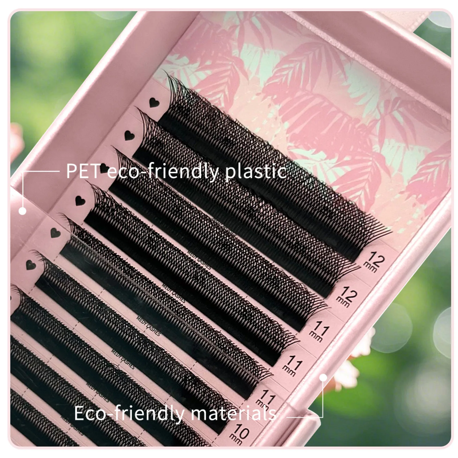 Medylashes Double Tips 3DW Shape Eyelash Extension CIlios Makup Drop Shipper 3D W Premade Volume Fans False Eyelash Make Up Soft