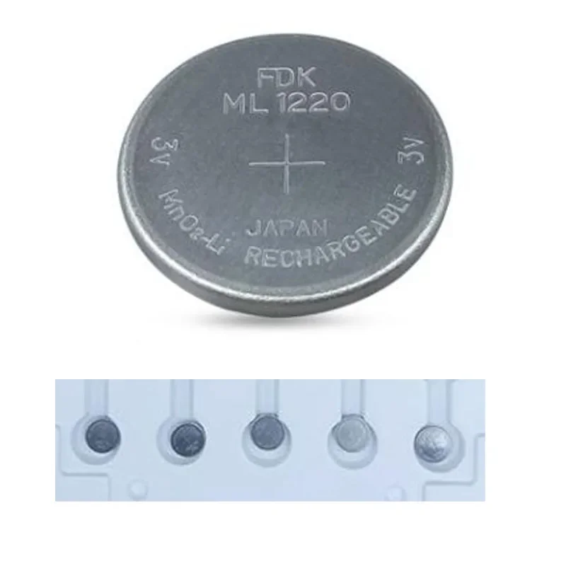 1/2/5PCS Original Brand New Fresh ML1220 1220 3V 18mAh One Single Lithium Rechargeable Coin Cell Battery for FUJI FDK