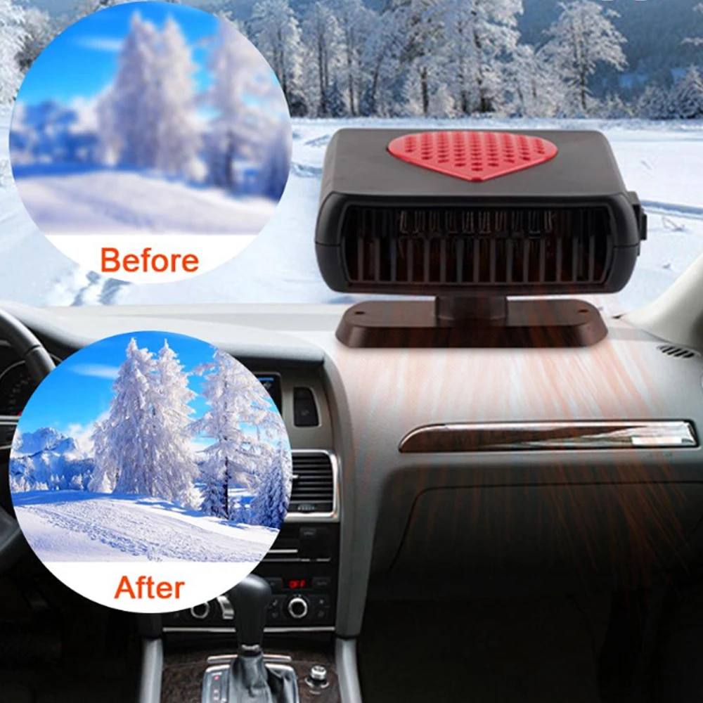 12 V / 24 V 150W Car Heater Car Fan Heater Car Heater Compatible with a variety of 12V and 24V vehicles, including cars, trucks